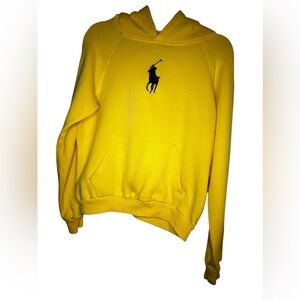 Women’s yellow Ralph Lauren hoodie size small